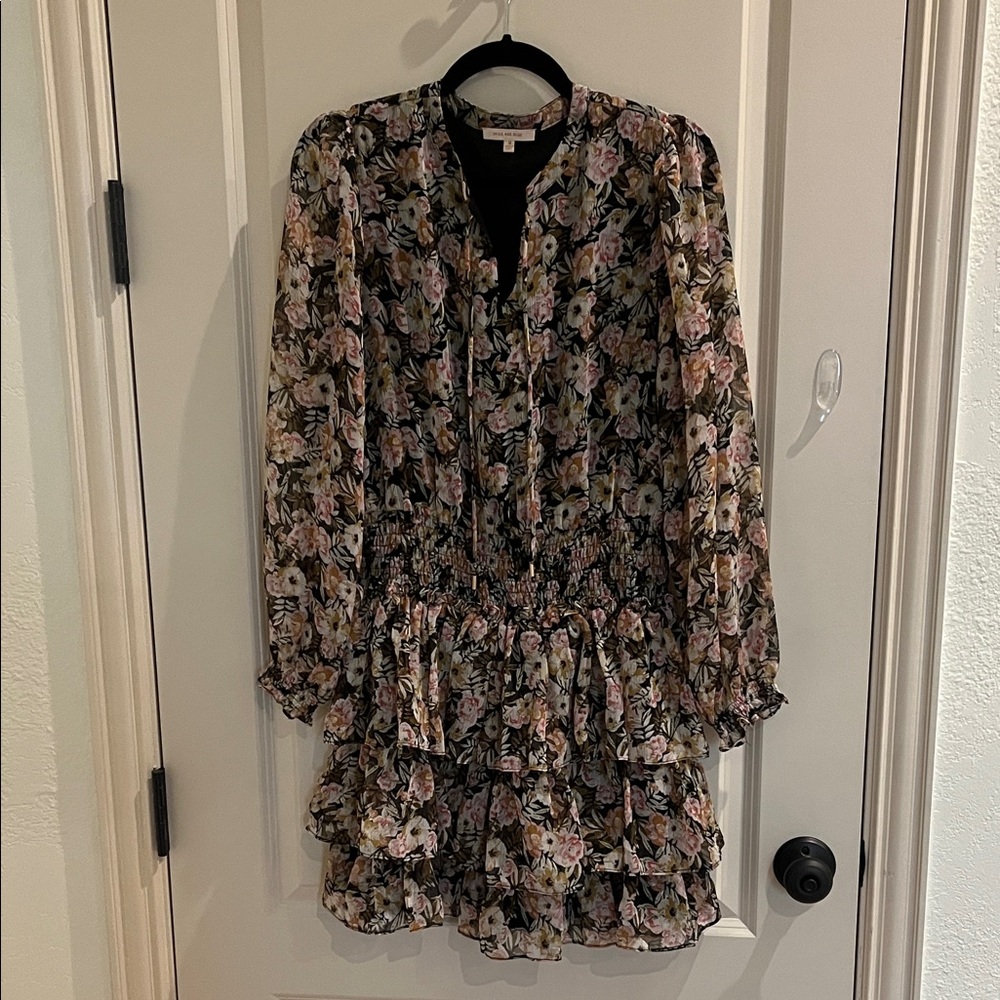 Skies Are Blue Floral Long Sleeve Dress